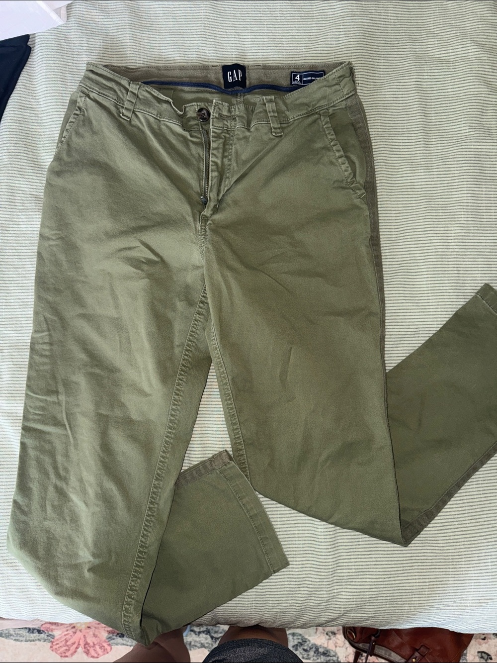 GAP Olive Men's Slim Chino Pants